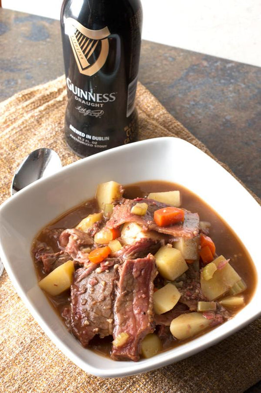 Hearty Guinness BBQ Brisket Stew