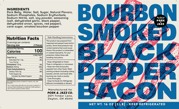 Bourbon Smoked Black Pepper Bacon