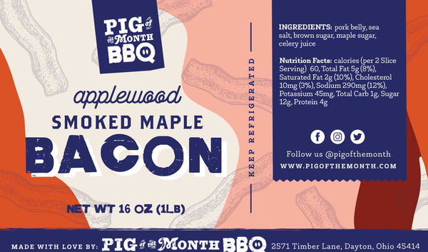 Applewood smoked maple bacon shipped nationwide