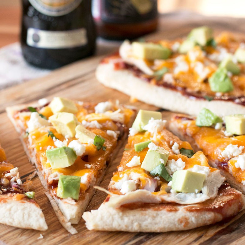 BBQ Chicken Avocado Flatbreads