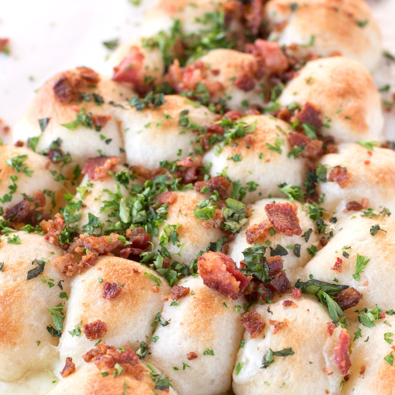 Bacon, Herb, and Cheese Christmas Bread Tree