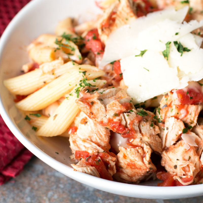 Slow Cooker Chicken Parmesan Pasta