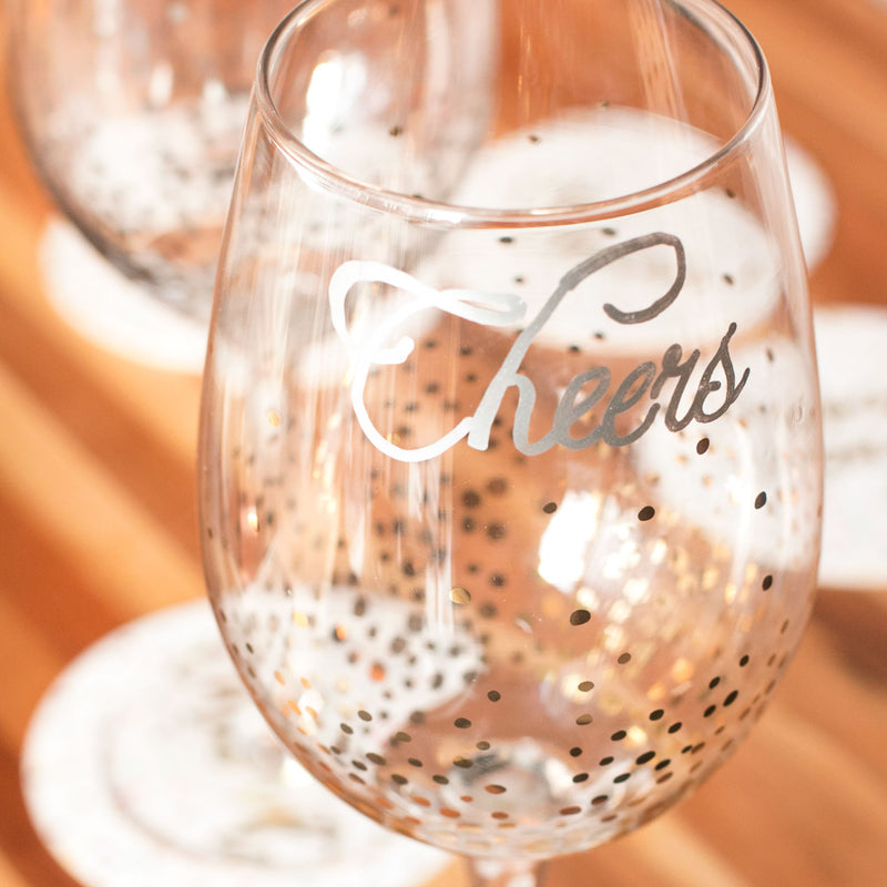 DIY Holiday Wine Glasses