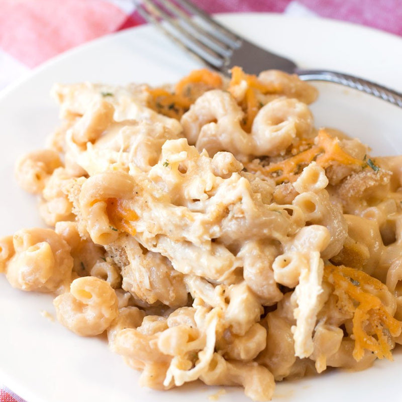 Lightened Up Chicken Mac and Cheese