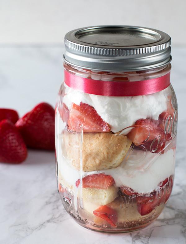 Strawberry Shortcake Mason Jars