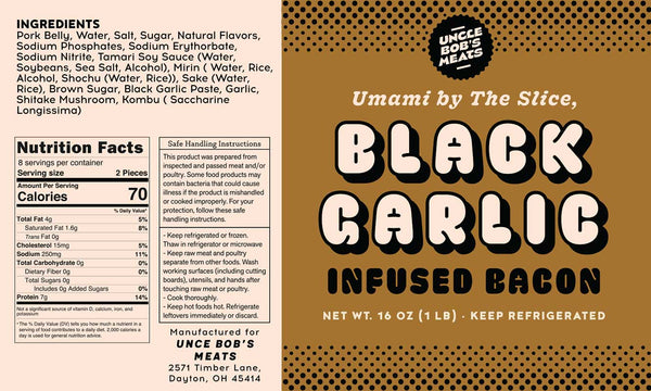 Umami by the Slice, Black Garlic Bacon
