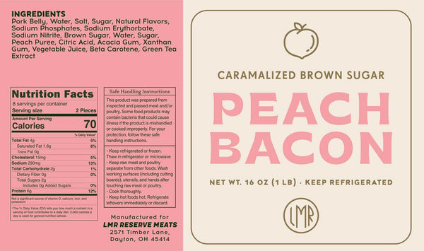 Caramelized Brown Sugar Peach Bacon