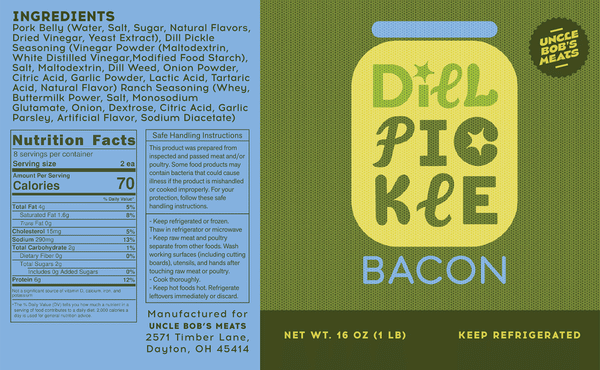 Dill Pickle Bacon