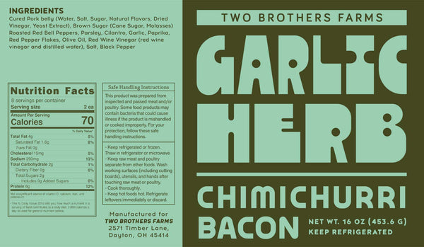 Garlic Herb Chimmichurri Bacon