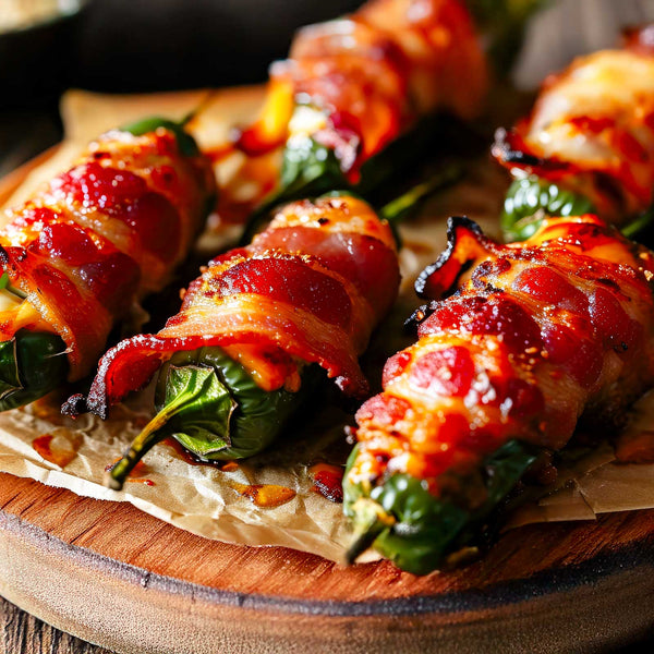 *Holiday Drop* Bacon-Wrapped Jalapeño Poppers – Sausage Stuffed & Seasoned to Perfection