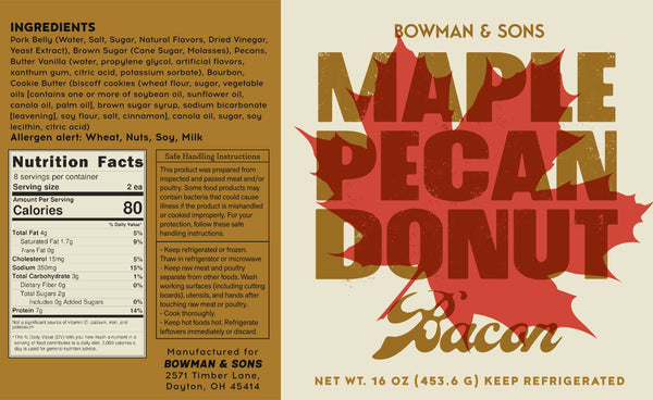 Maple Pecan Donut Bacon – Limited Edition