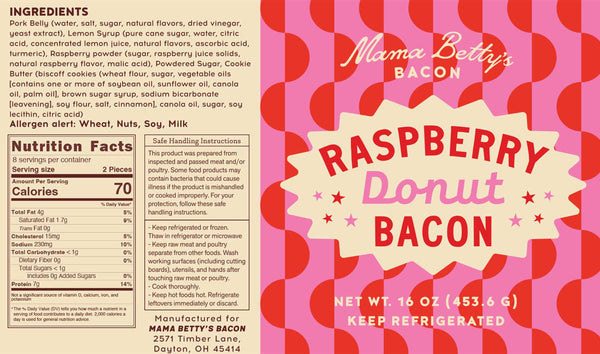 Limited Edition - Raspberry Glazed Donut Bacon