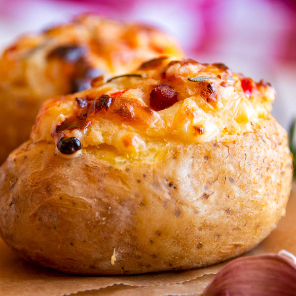 Bacon & Cheddar Twice-Baked Potatoes – Loaded and Ready to Heat