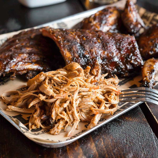 BBQ Greatest Hits:  Best Selling Ribs & Pulled Pork (Feeds 8-10)