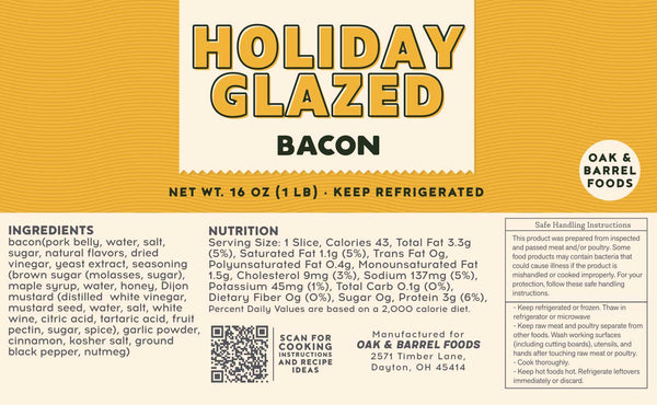 Holiday Glazed Bacon