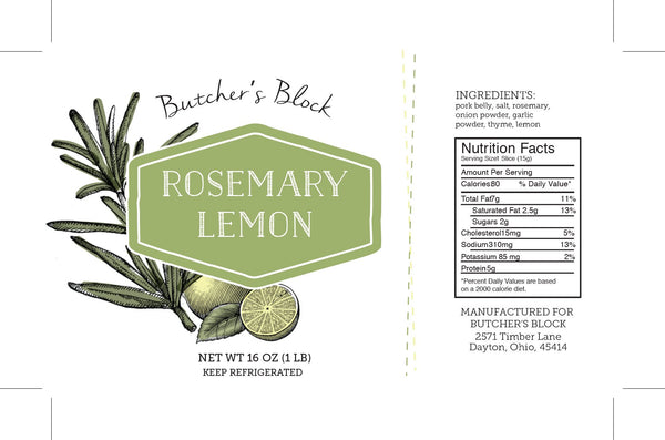 Rosemary lemon bacon gluten free